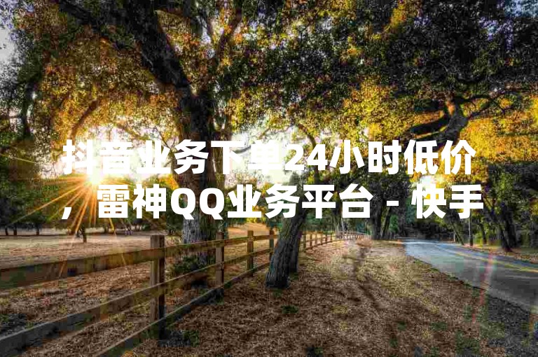 抖音业务下单24小时低价，雷神QQ业务平台 - 快手赞 - 点赞助手app下载快手