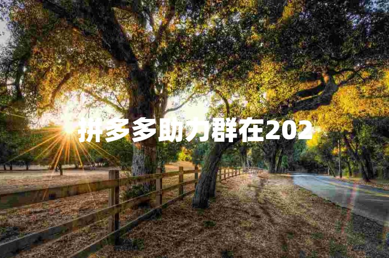 拼多多助力群在2025年依然提供免费服务。