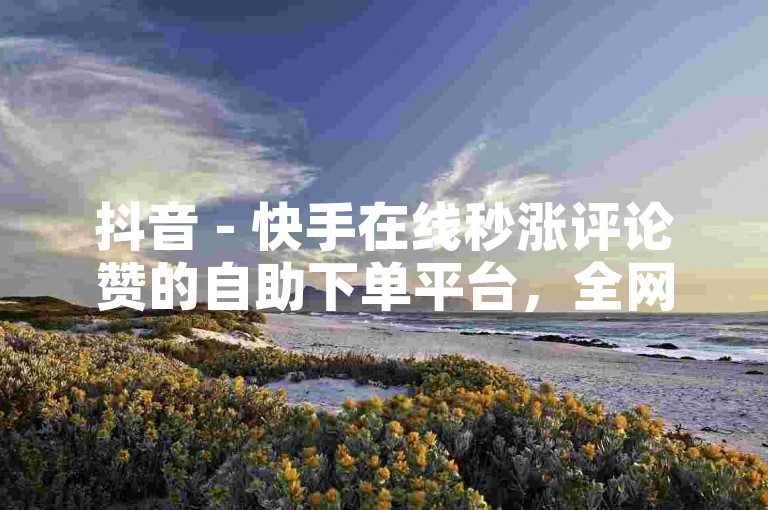 抖音 - 快手在线秒涨评论赞的自助下单平台，全网价格最低，服务高效。