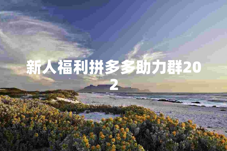 新人福利拼多多助力群2025年是否真实存在？