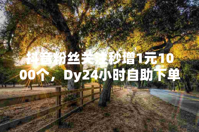 抖音粉丝关注秒增1元1000个，Dy24小时自助下单平台 - qq空间互赞自动下单 - 快速点赞qq点赞免费工具。