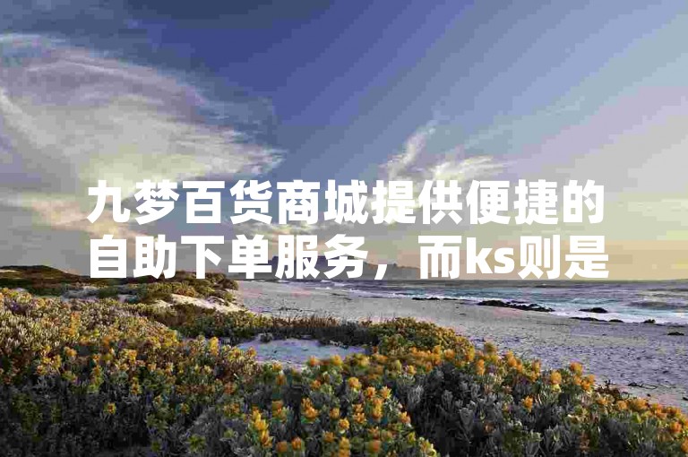 九梦百货商城提供便捷的自助下单服务，而ks则是快手这款社交软件的简称，同时，抖音平台也有各种方法可以帮助用户迅速增加粉丝。