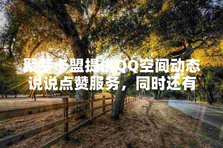 聚梦卡盟提供QQ空间动态说说点赞服务，同时还有抖音刷赞功能，以及免费观看电影和电视的网站推荐。