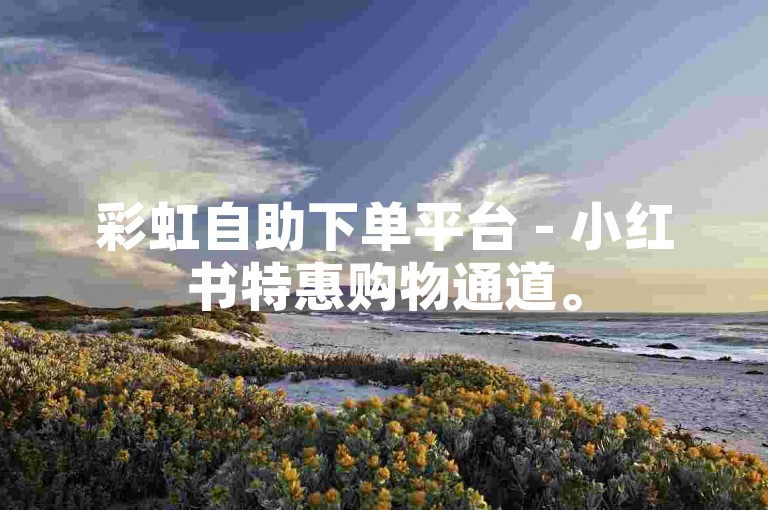 彩虹自助下单平台 - 小红书特惠购物通道。