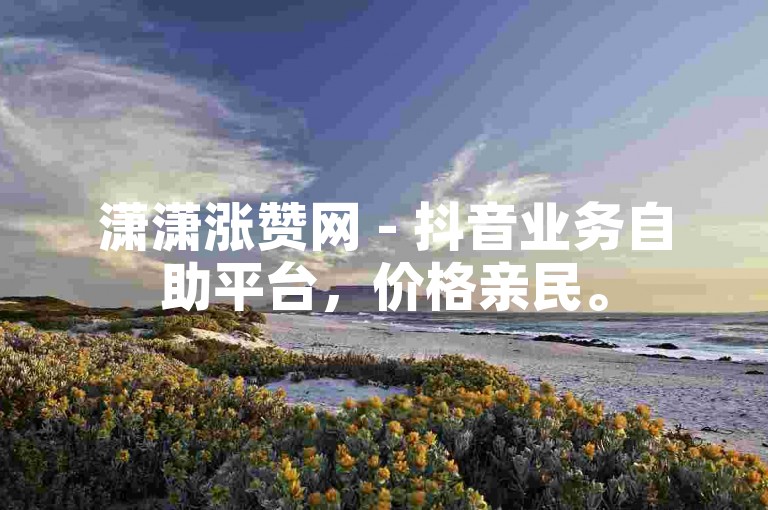 潇潇涨赞网 - 抖音业务自助平台，价格亲民。