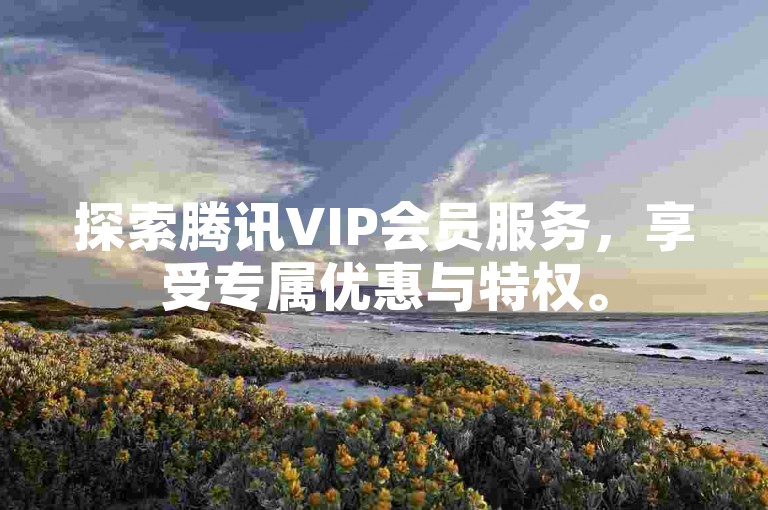 探索腾讯VIP会员服务，享受专属优惠与特权。