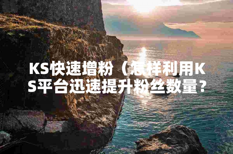 KS快速增粉（怎样利用KS平台迅速提升粉丝数量？）