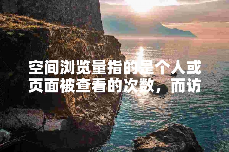 空间浏览量指的是个人或页面被查看的次数，而访客数则是指实际访问并可能与内容互动的独立用户数量。
