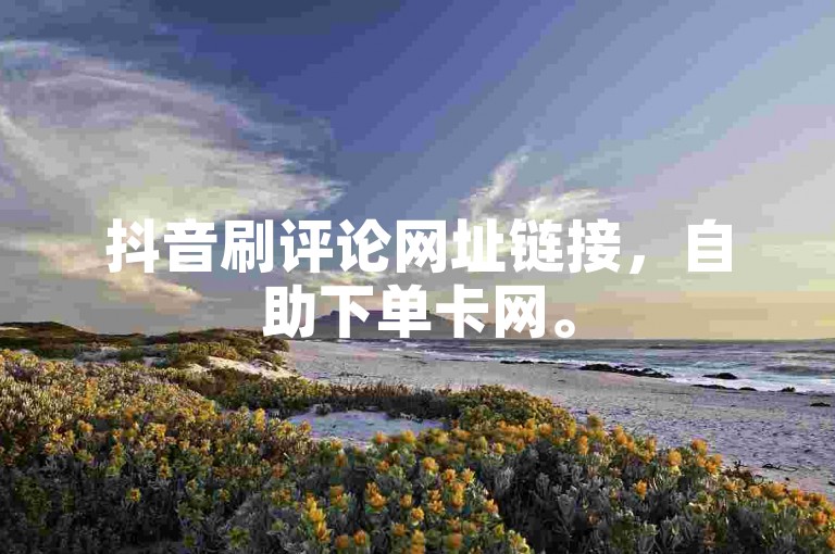 抖音刷评论网址链接，自助下单卡网。