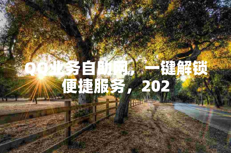 QQ业务自助网，一键解锁便捷服务，2025年必备技能！