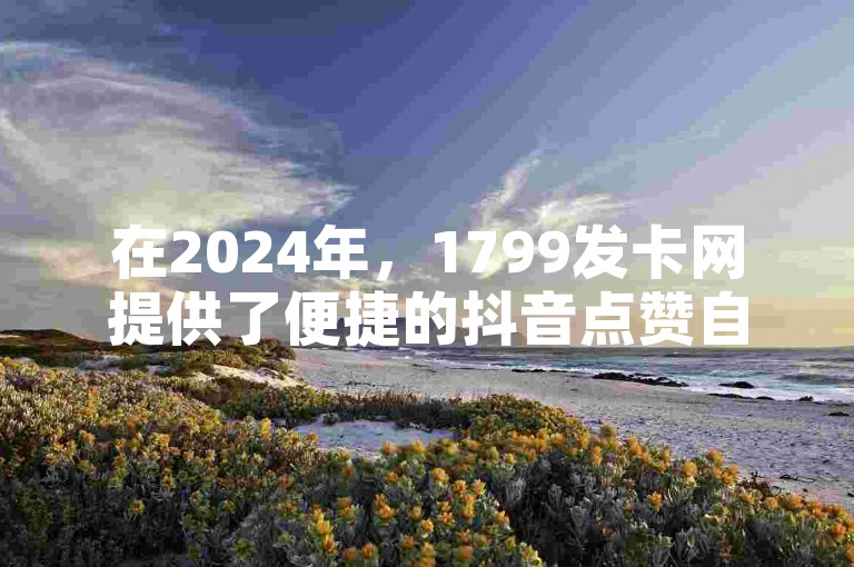 在2024年，1799发卡网提供了便捷的抖音点赞自助服务，仅需10元即可通过QQ浏览量实现快速下单。