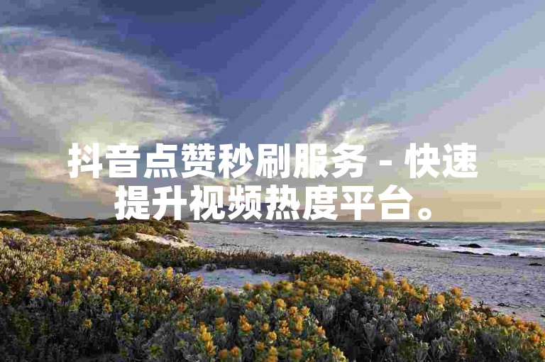 抖音点赞秒刷服务 - 快速提升视频热度平台。