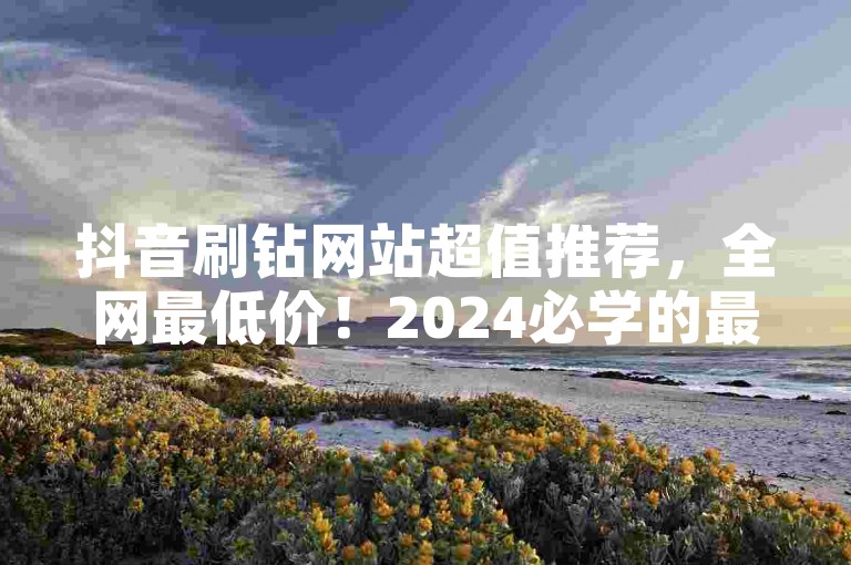 抖音刷钻网站超值推荐，全网最低价！2024必学的最新揭秘！