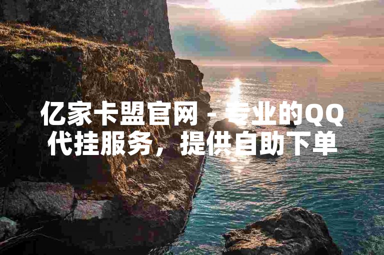 亿家卡盟官网 - 专业的QQ代挂服务，提供自助下单的便捷平台。