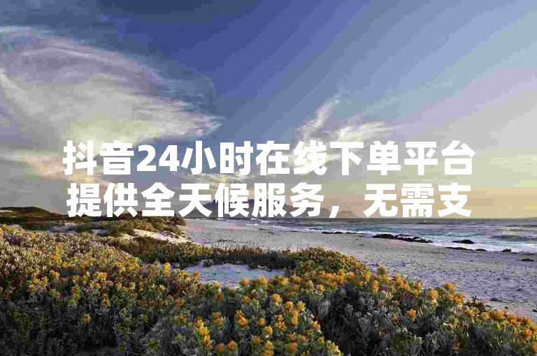 抖音24小时在线下单平台提供全天候服务，无需支付额外费用。