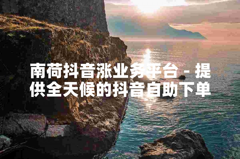 南荷抖音涨业务平台 - 提供全天候的抖音自助下单服务，助您快速提升账号影响力。