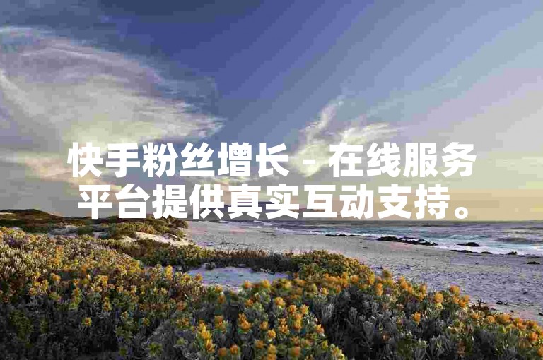 快手粉丝增长 - 在线服务平台提供真实互动支持。