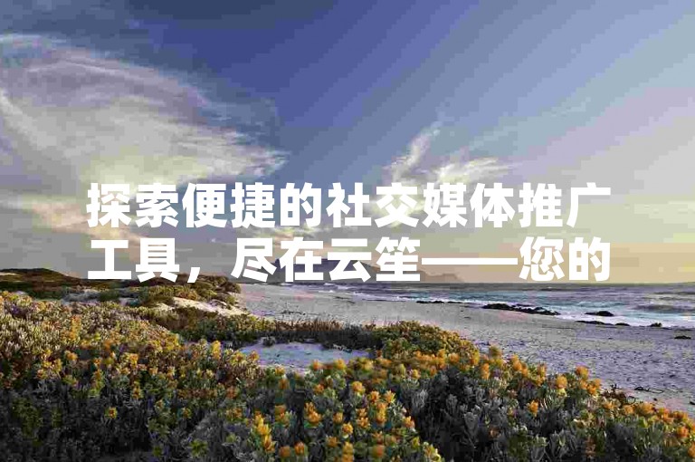 探索便捷的社交媒体推广工具，尽在云笙——您的全方位自助下单解决方案专家。