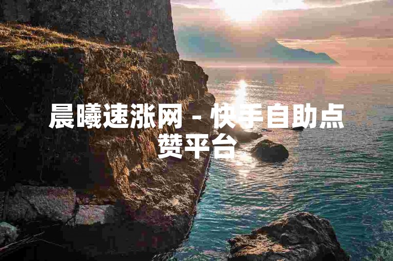 晨曦速涨网 - 快手自助点赞平台