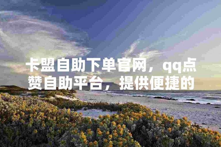 卡盟自助下单官网，qq点赞自助平台，提供便捷的在线服务。