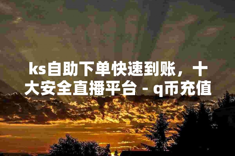 ks自助下单快速到账，十大安全直播平台 - q币充值服务 - 24小时在线qq业务平台优惠