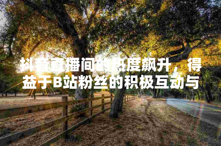 抖音直播间的热度飙升，得益于B站粉丝的积极互动与支持。