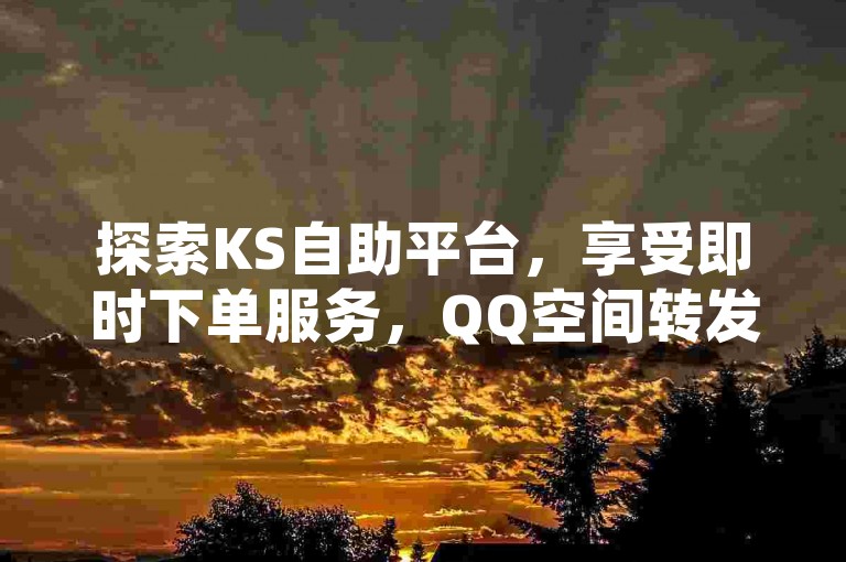 探索KS自助平台，享受即时下单服务，QQ空间转发轻松搞定，低价双击不再是秘密！
