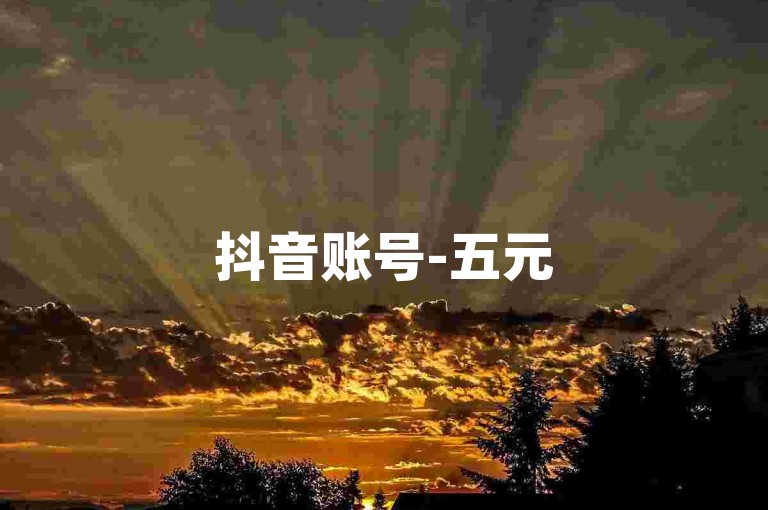 抖音账号-五元5000粉丝小红书