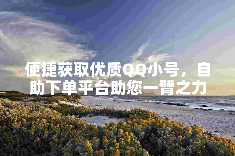 便捷获取优质QQ小号，自助下单平台助您一臂之力。