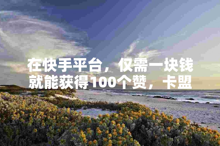 在快手平台，仅需一块钱就能获得100个赞，卡盟提供辅助服务的一手货源网站，让你以全网最低的价格轻松购买快手业务。