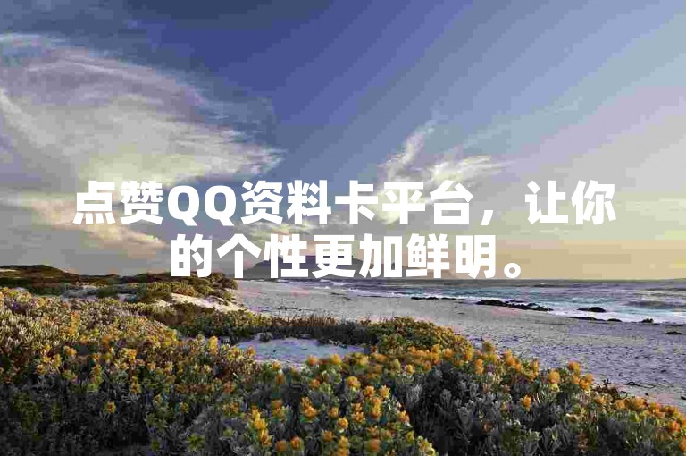 点赞QQ资料卡平台，让你的个性更加鲜明。