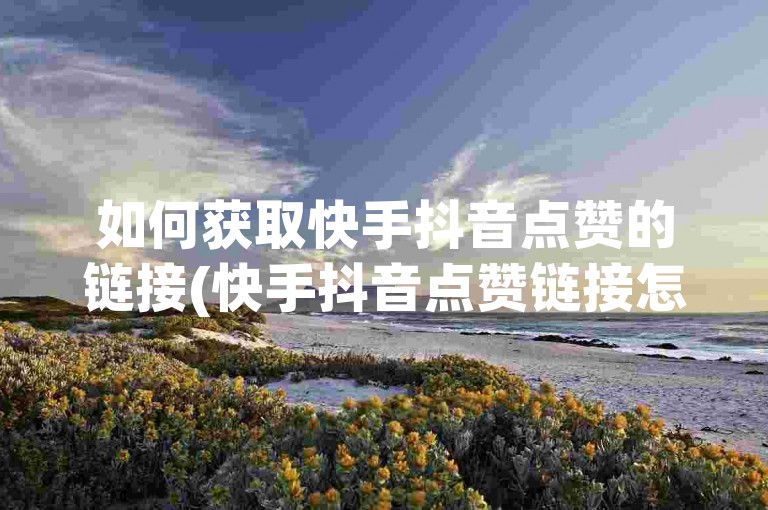 如何获取快手抖音点赞的链接(快手抖音点赞链接怎么找)