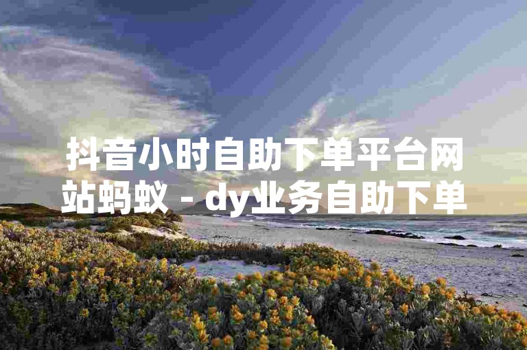 抖音小时自助下单平台网站蚂蚁 - dy业务自助下单软件，是一个便捷的在线服务工具。