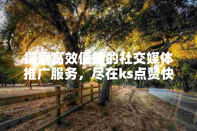 探索高效便捷的社交媒体推广服务，尽在ks点赞快速平台，提供经济实惠的真人赞在线自助下单体验。