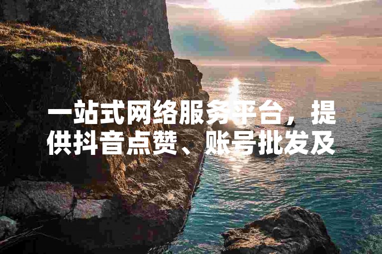 一站式网络服务平台，提供抖音点赞、账号批发及快币充值服务。