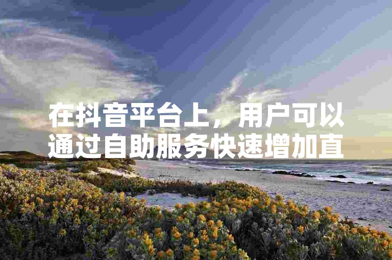 在抖音平台上，用户可以通过自助服务快速增加直播间的观众互动和购买QQ名片上的点赞来提升社交影响力。
