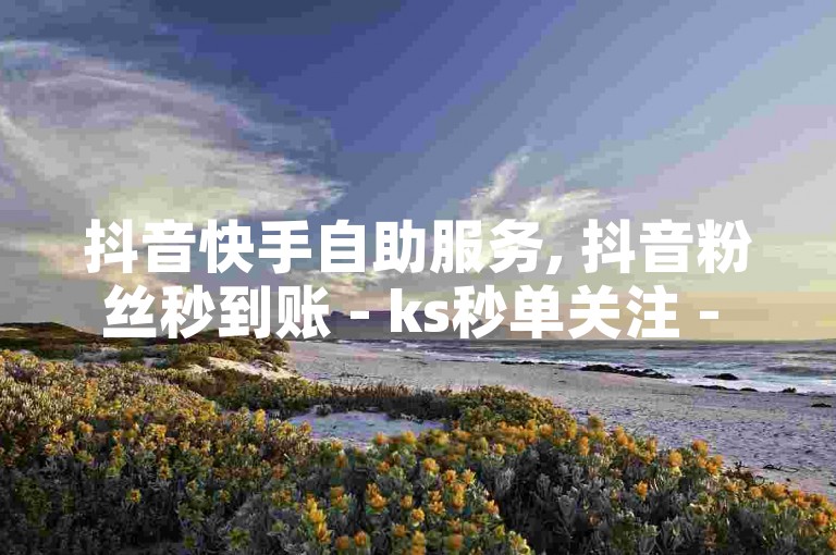抖音快手自助服务, 抖音粉丝秒到账 - ks秒单关注 - 一元10万空间访客。