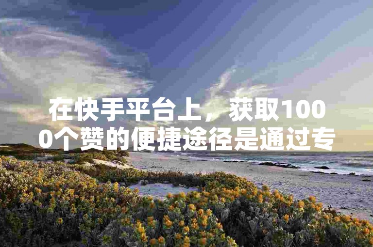 在快手平台上，获取1000个赞的便捷途径是通过专业的网站服务，该服务提供免费引流和推广工具，支持卡盟自助下单，实现24小时不间断服务。