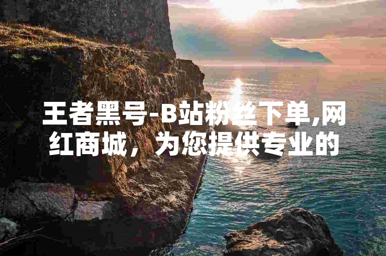 王者黑号-B站粉丝下单,网红商城，为您提供专业的粉丝增长服务。