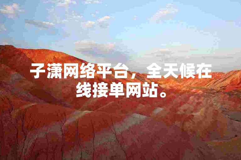 子潇网络平台，全天候在线接单网站。