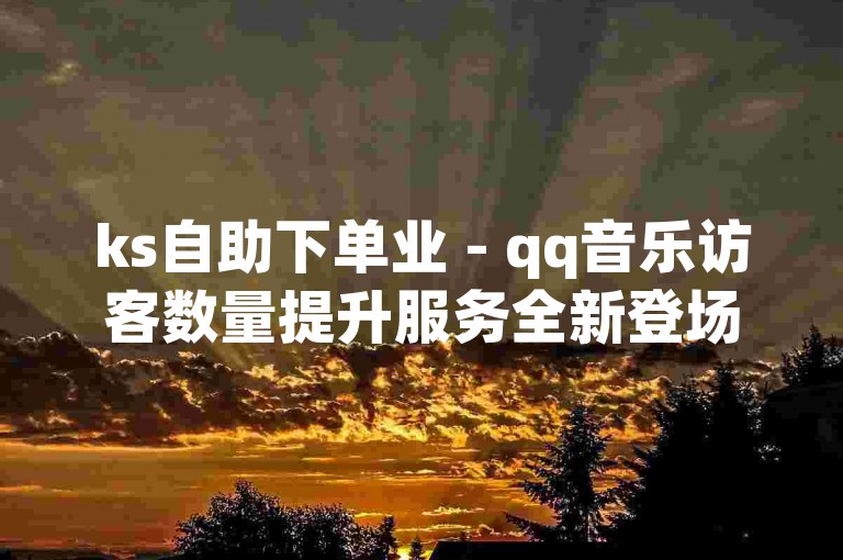 ks自助下单业 - qq音乐访客数量提升服务全新登场!