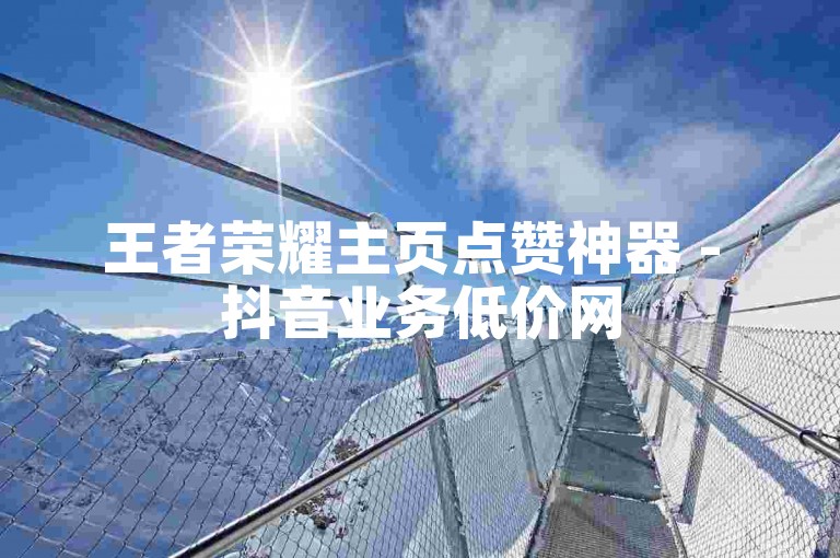 王者荣耀主页点赞神器 - 抖音业务低价网