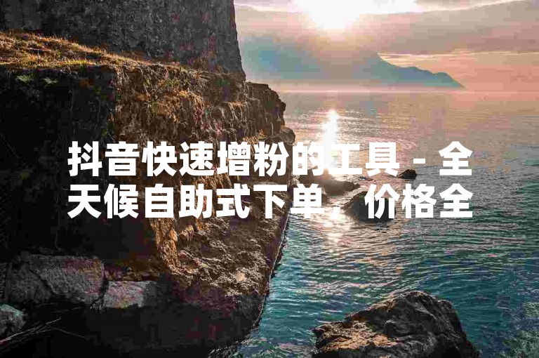 抖音快速增粉的工具 - 全天候自助式下单，价格全网最低。