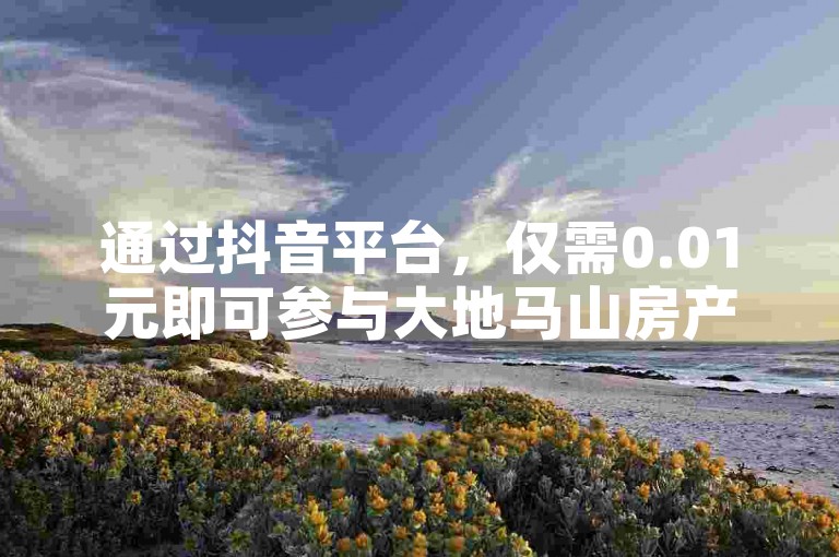 通过抖音平台，仅需0.01元即可参与大地马山房产的粉丝互动活动，让您轻松投资地产。