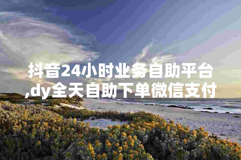 抖音24小时业务自助平台,dy全天自助下单微信支付 - ks24小时点赞 - dy低价下单平台震撼来袭！