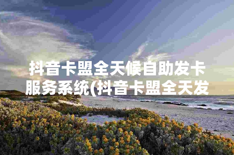 抖音卡盟全天候自助发卡服务系统(抖音卡盟全天发卡服务系统)。