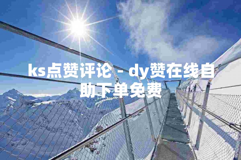 ks点赞评论 - dy赞在线自助下单免费