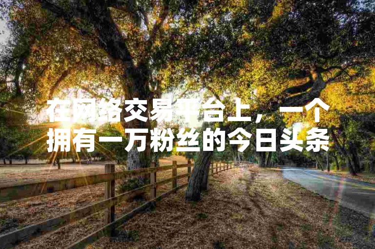 在网络交易平台上，一个拥有一万粉丝的今日头条账号能卖到多少钱，而QQ自助平台声称提供全网最低价；同时，QQ空间今日访客数显示为2点进去1次，抖音充值100元可获得10000抖币的链接也备受关注。