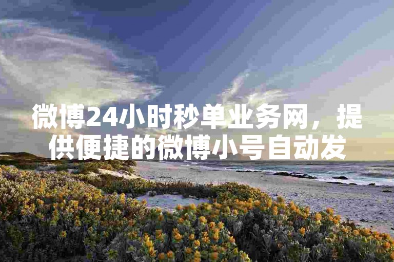 微博24小时秒单业务网，提供便捷的微博小号自动发卡服务。