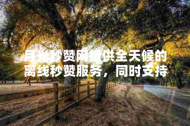 月光秒赞网提供全天候的离线秒赞服务，同时支持抖音直播间上人软件和抖音快手账号交易。